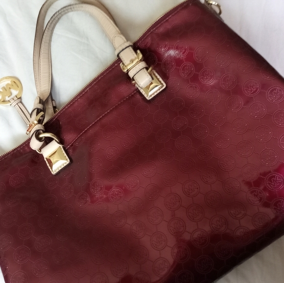 Michael kors purse Burgundy large size - Picture 4 of 5